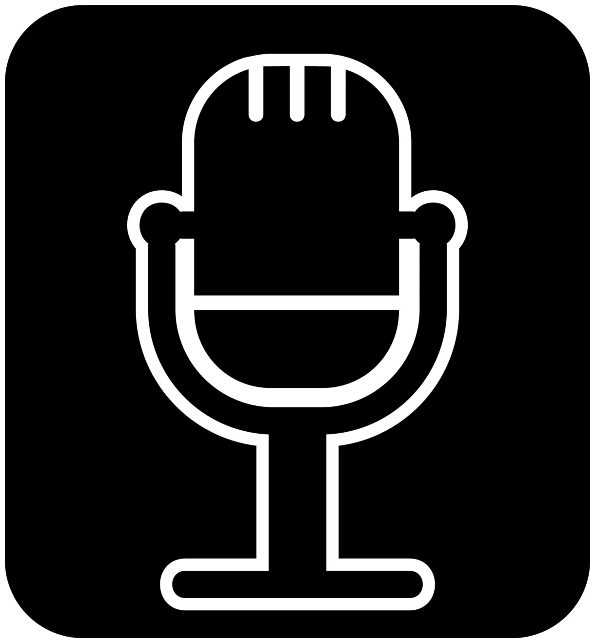 Microphone vector icon 20603187 vector art at vecteezy