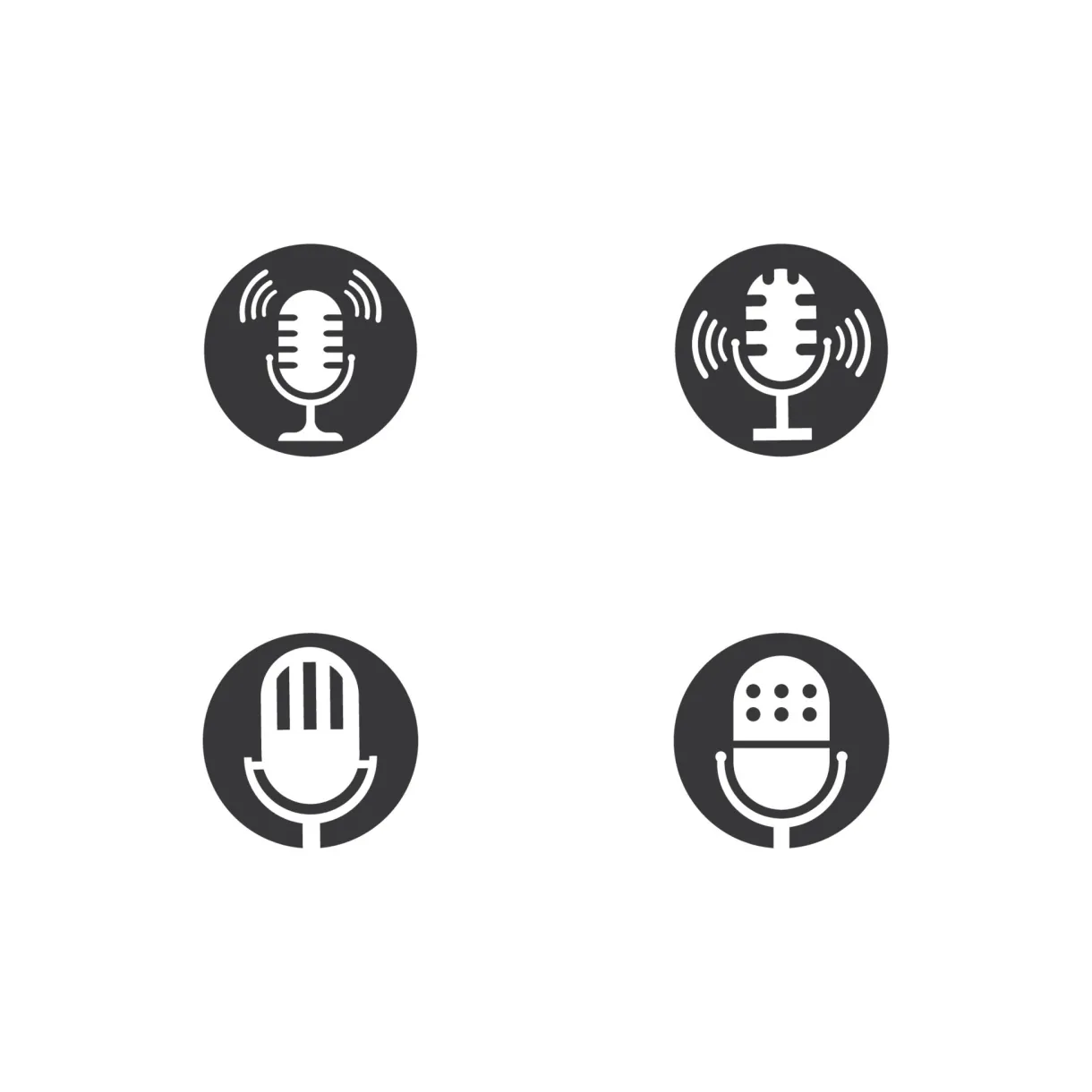 Microphone vector icon illustration 14432811 vector art at vecteezy