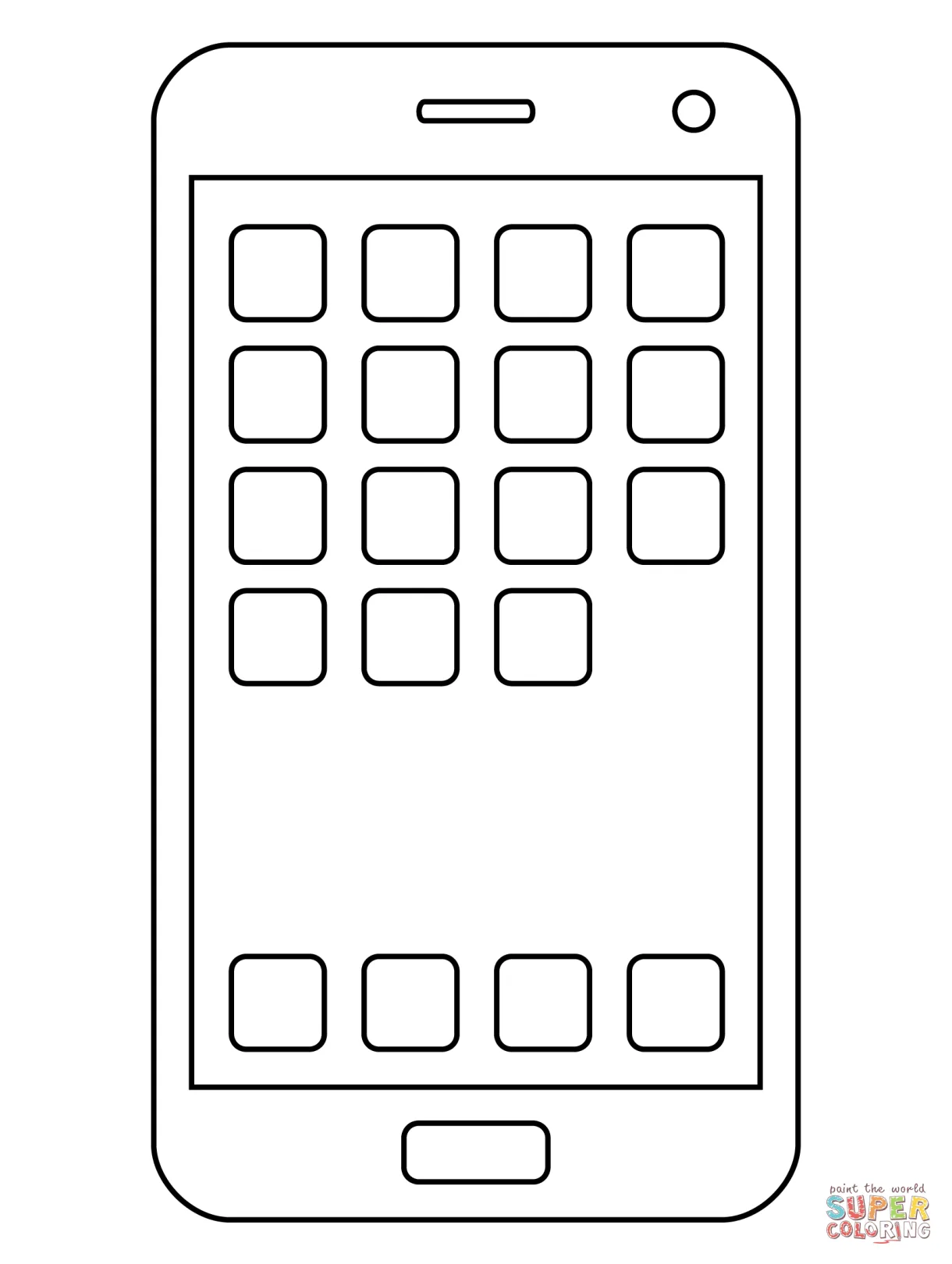 Desenho de celular para colorir desenhos para colorir e imprimir gratis