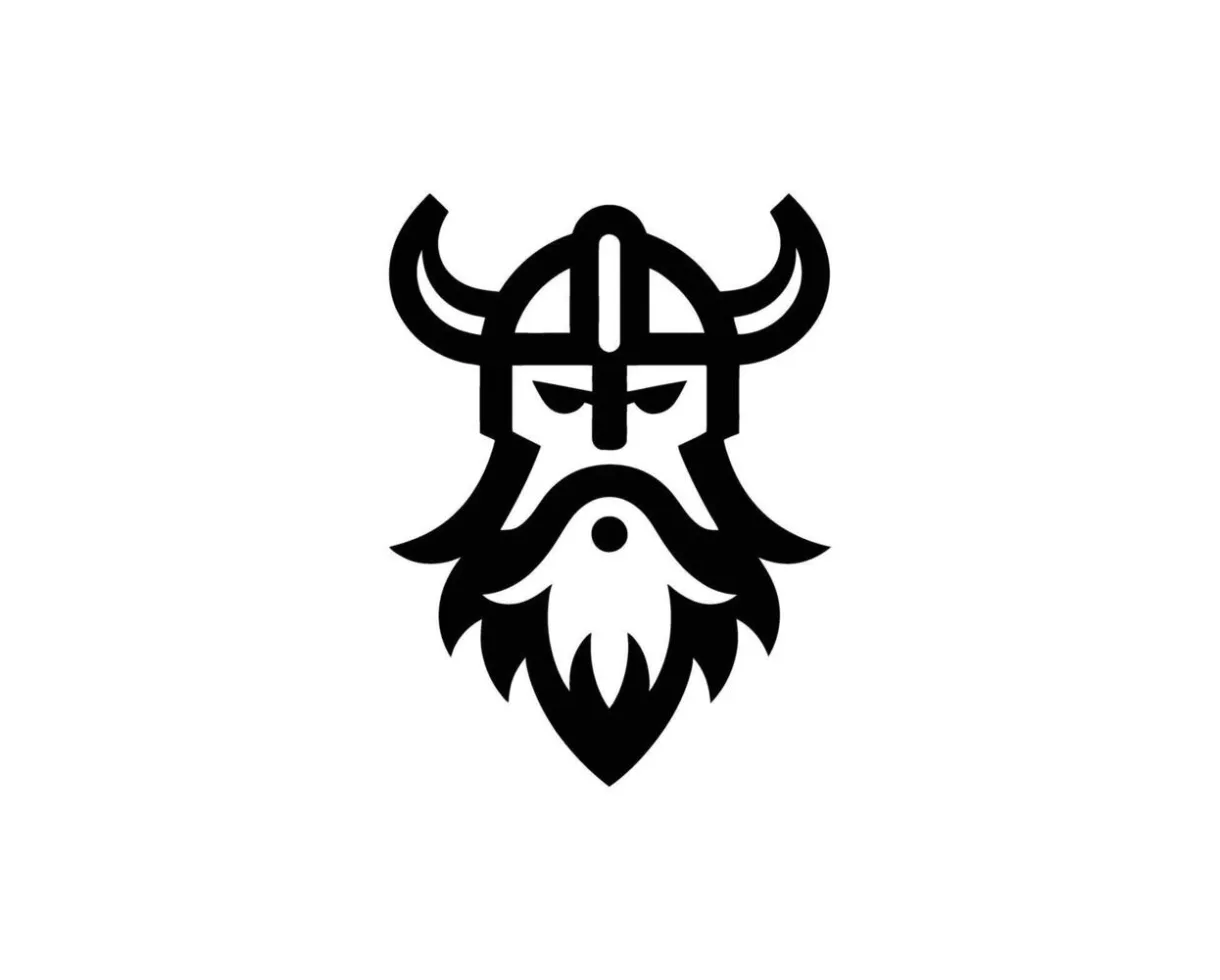 Bold viking warrior graphic design for modern logos 68166389 vector art