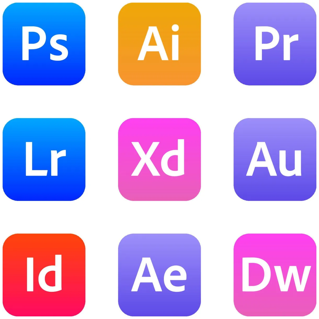 Modern adobe logos 11994057 vector art at vecteezy