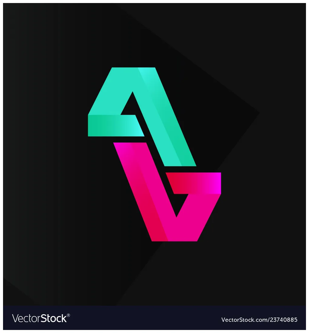 Abstract cool modern logo vector printable coloring page