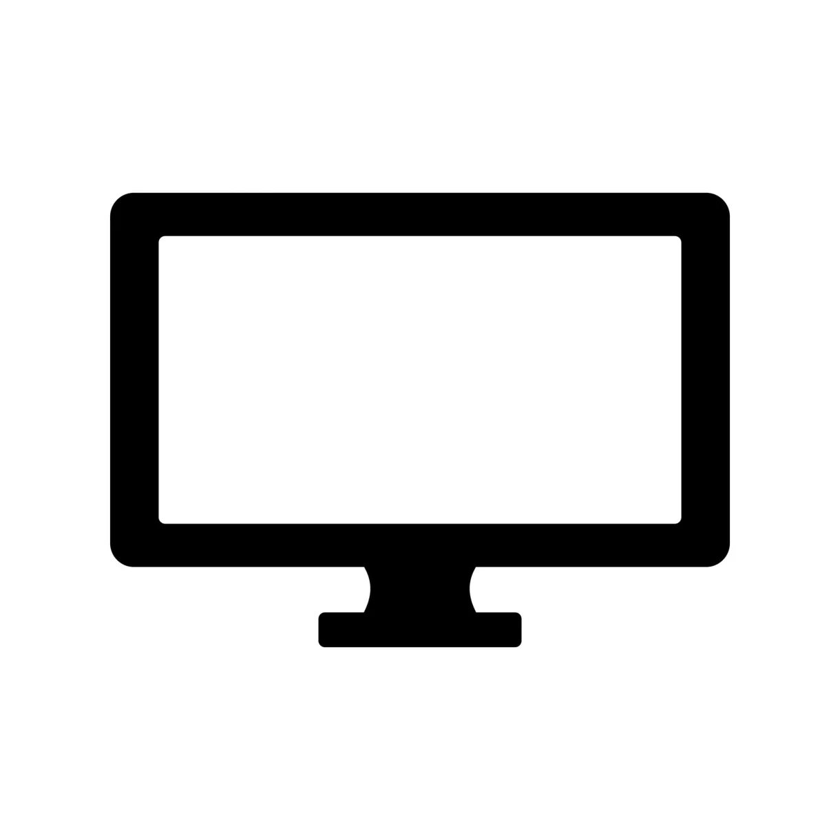 Monitor vector icon 14705452 vector art at vecteezy