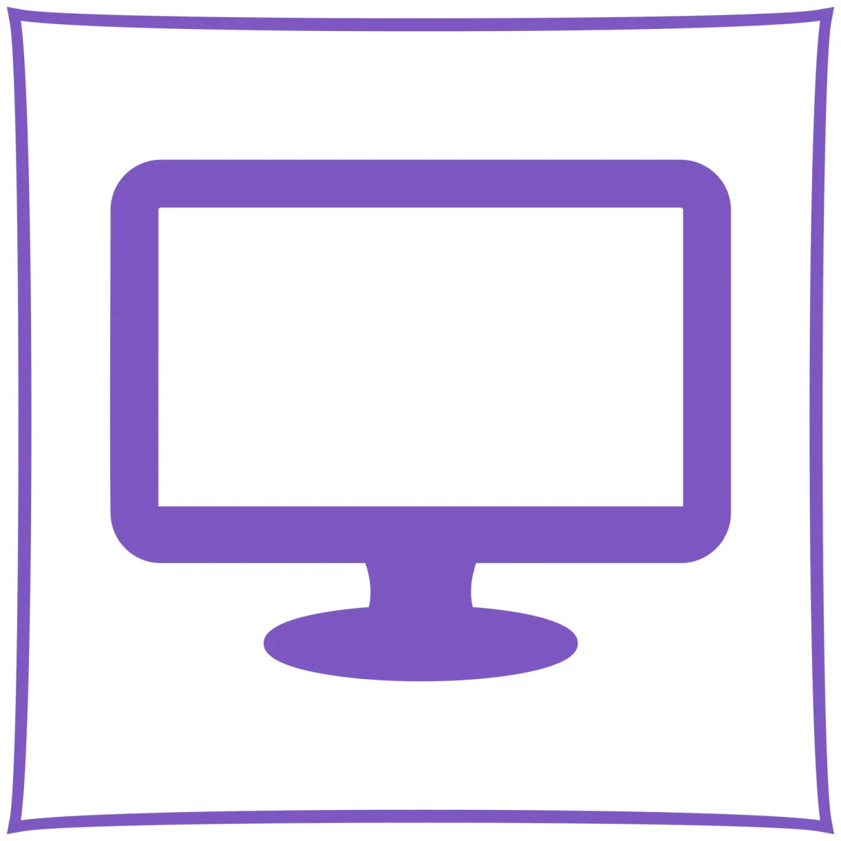 Monitor vector icon 20697144 vector art at vecteezy