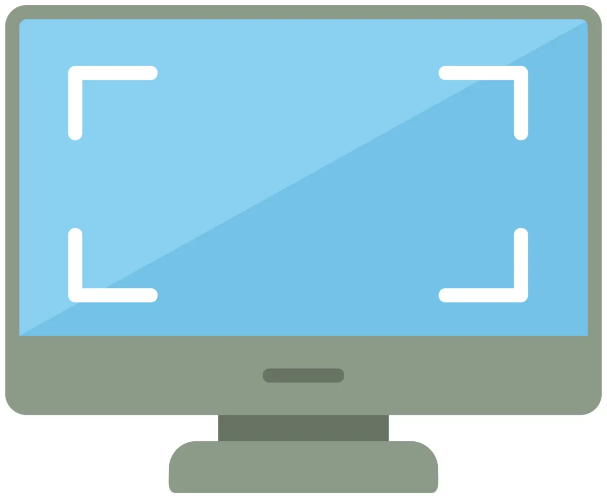 Monitor vector icon 20003603 vector art at vecteezy