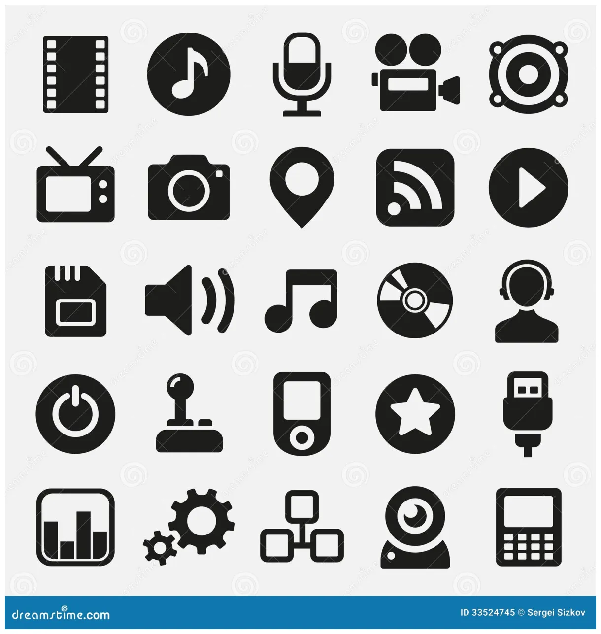 Functional and indicating icons for digital devices