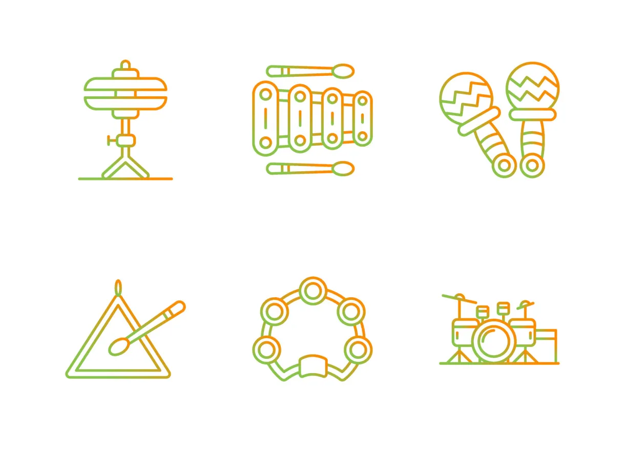 Music vector icon set 17358377 vector art at vecteezy