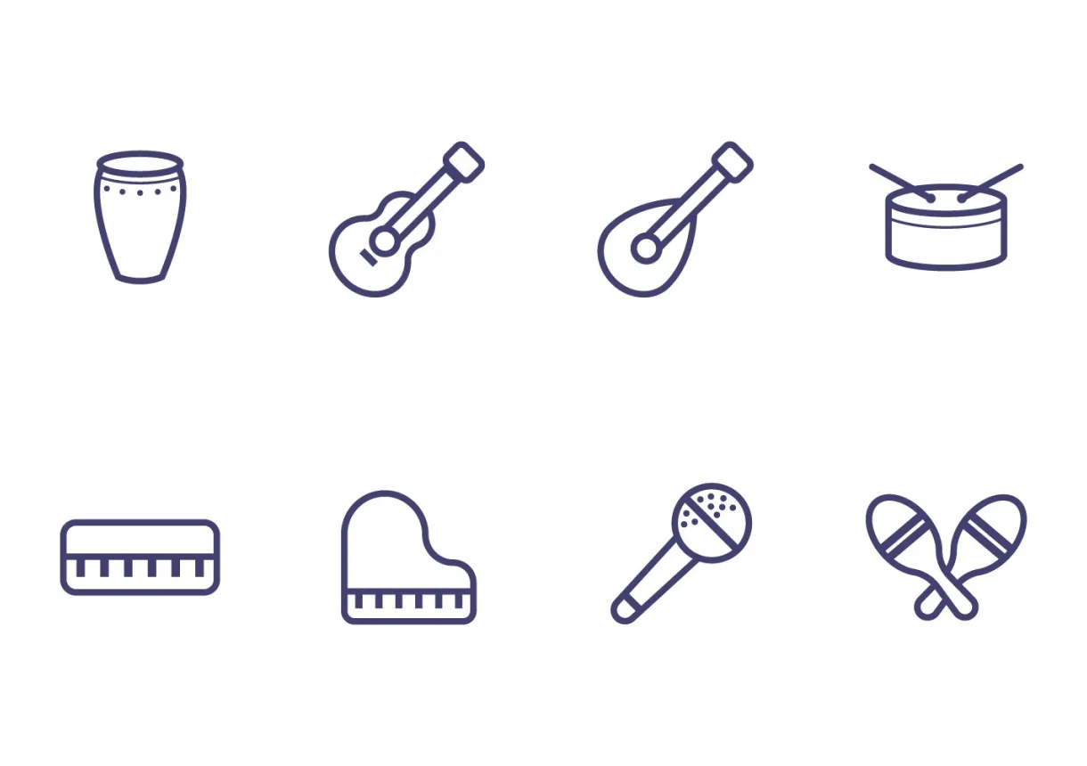 Music instrument icon 130293 vector art at vecteezy printable coloring page