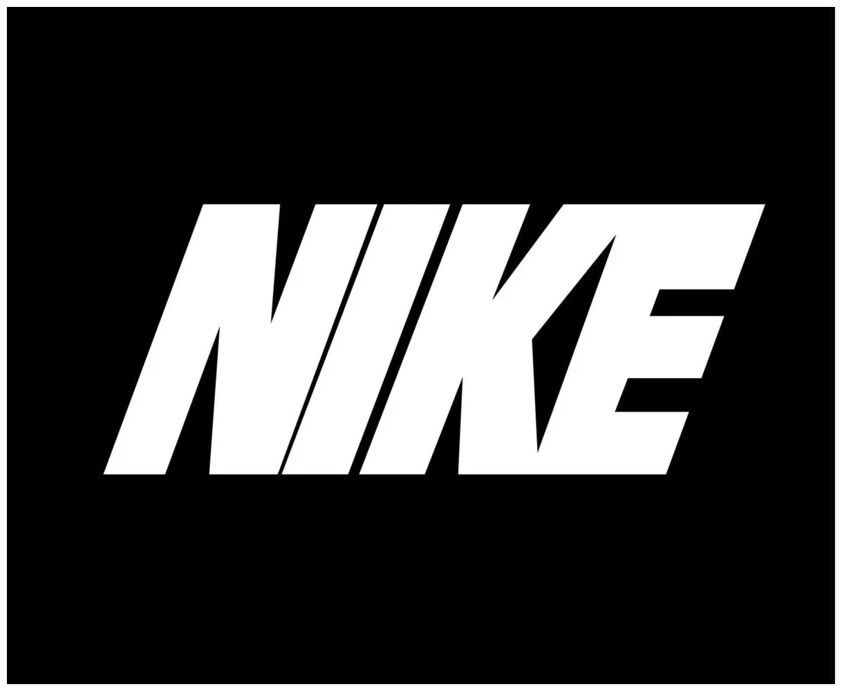 Nike logo name white clothes design icon abstract football vector