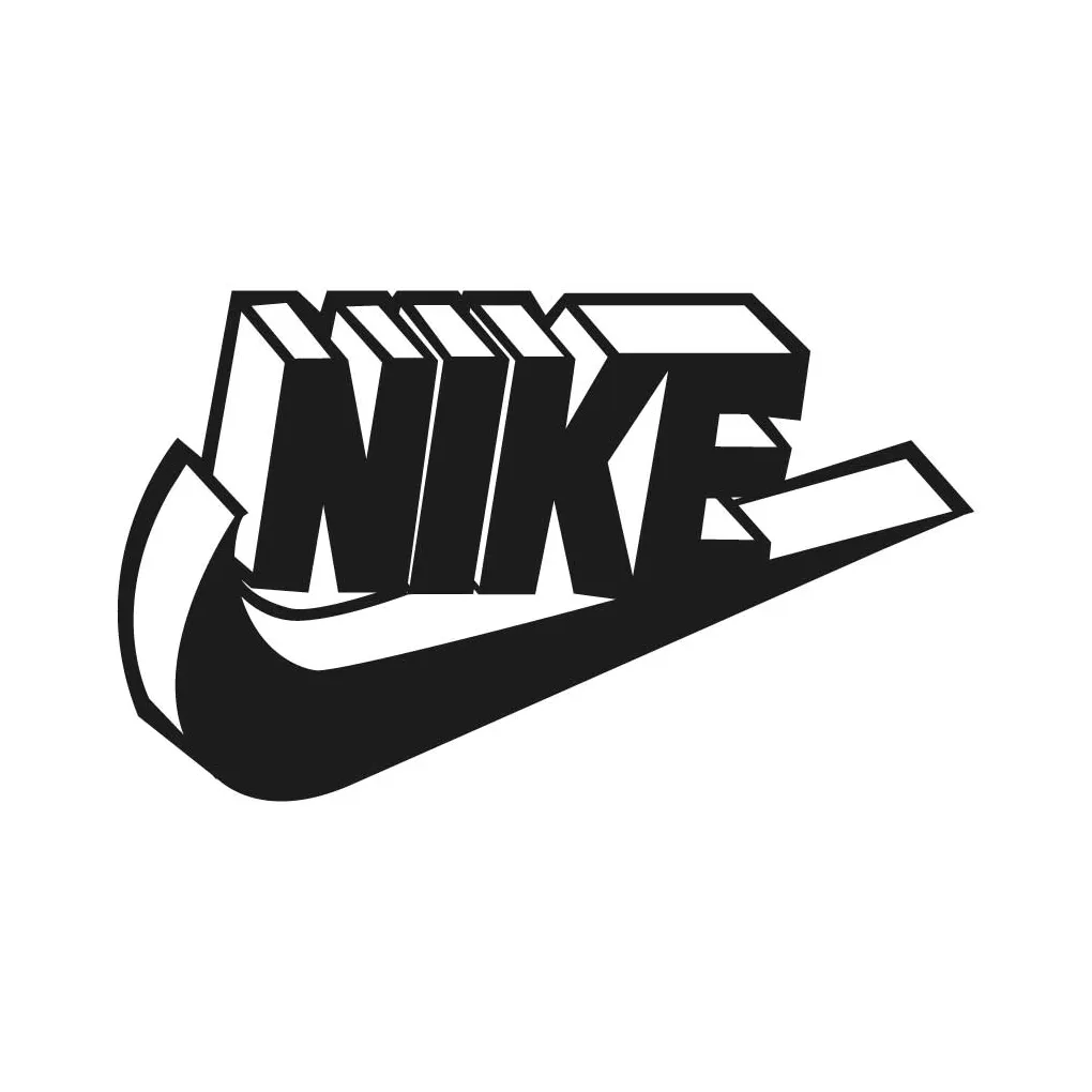 Nike 3d logo png, svg, ai vector