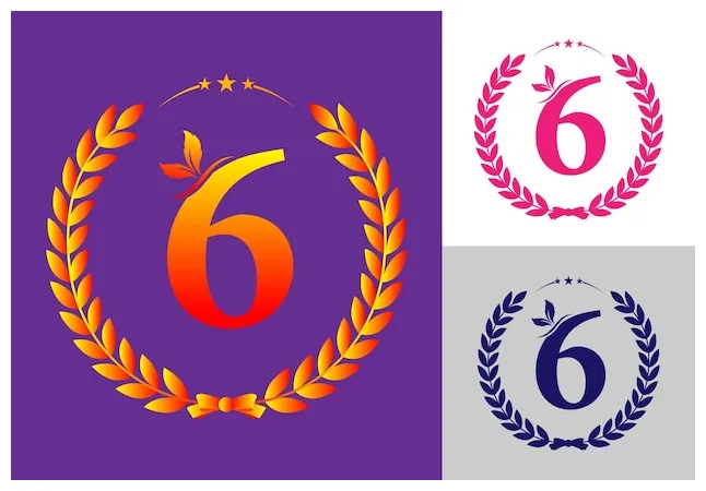 Premium vector vector set of number logo design printable coloring page