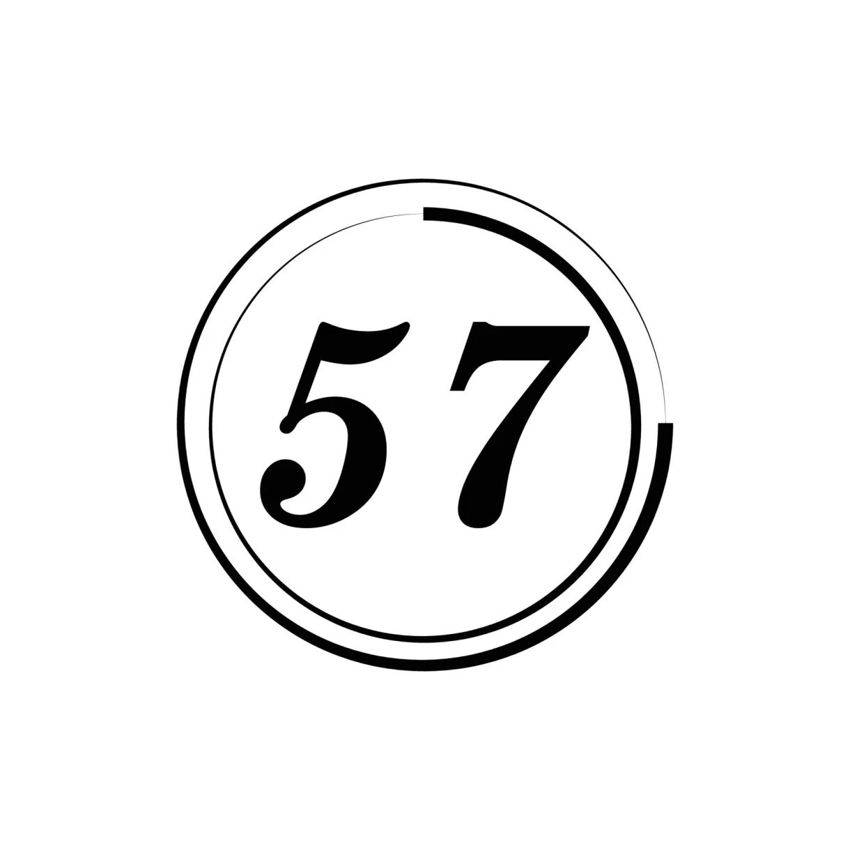 Number logo design 13819107 vector art at vecteezy