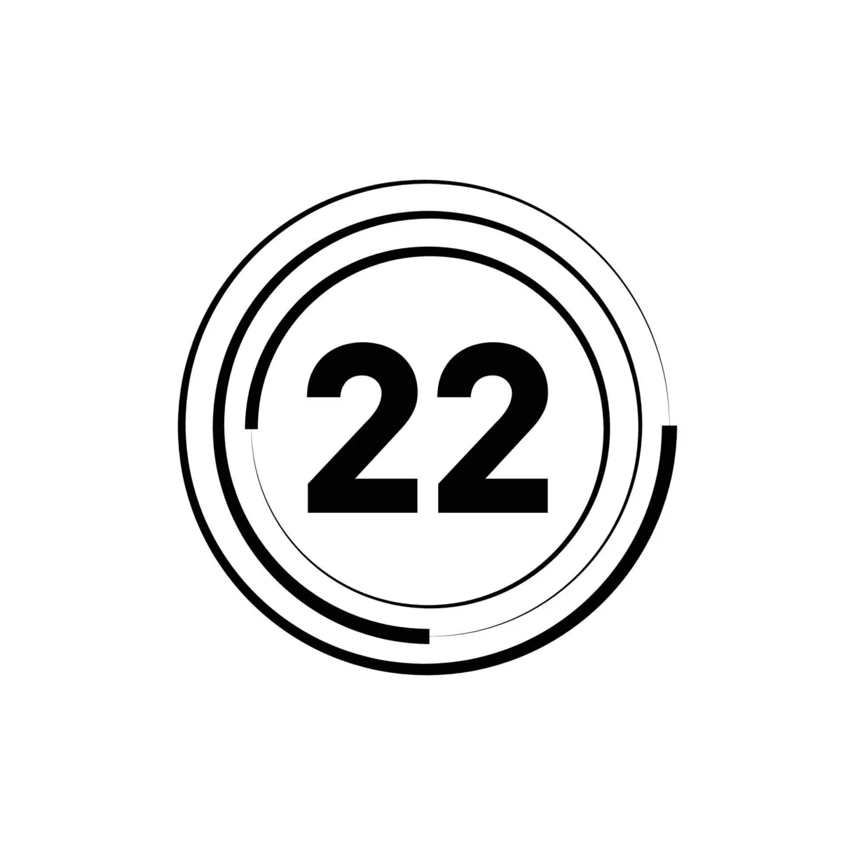 Number logo design 13818998 vector art at vecteezy