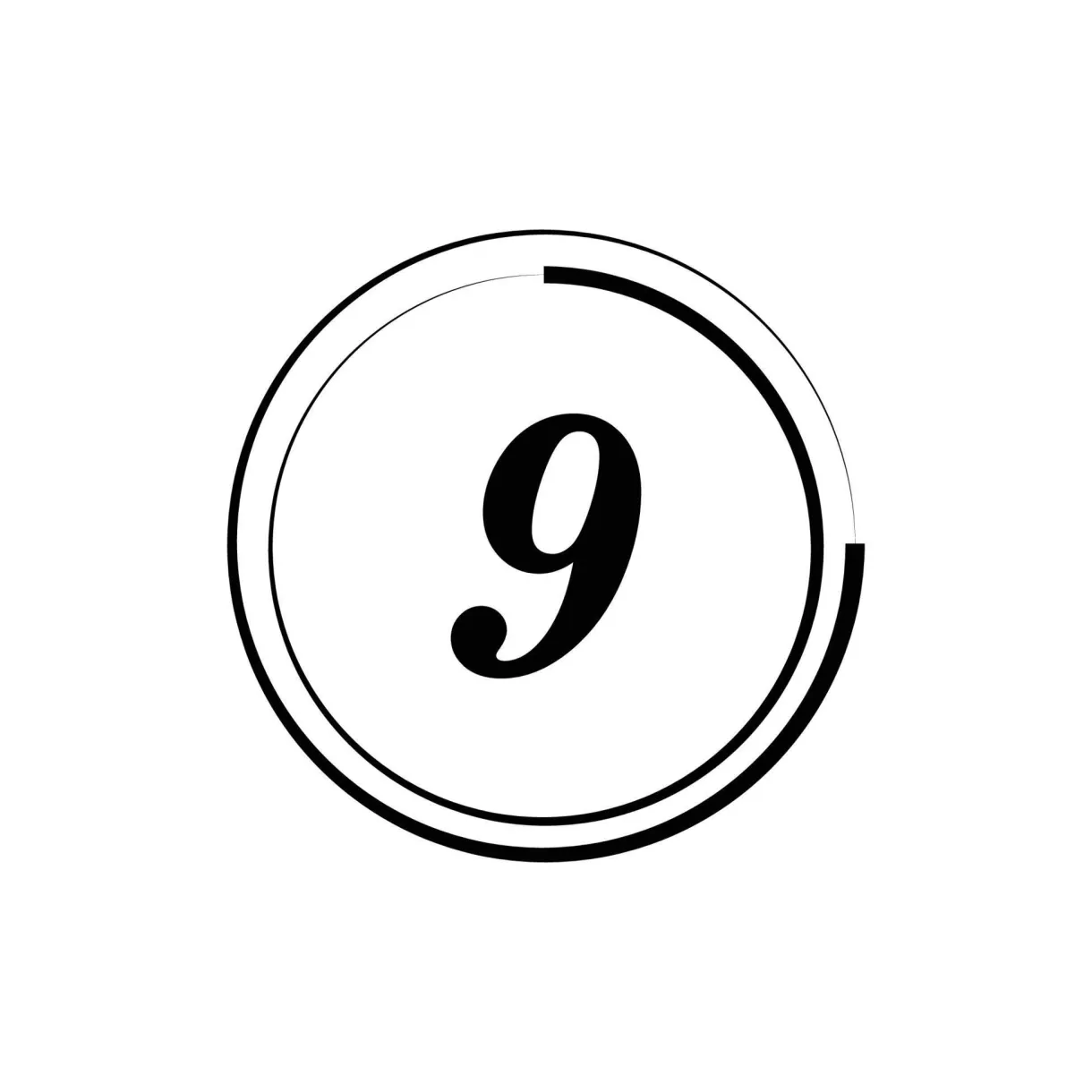 Number logo design 13819208 vector art at vecteezy