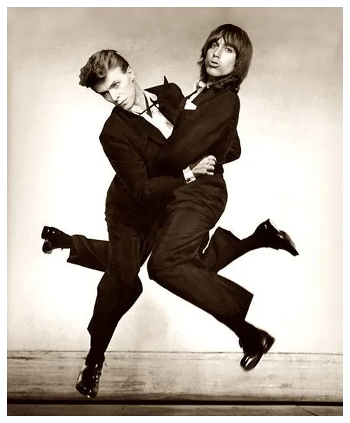 David bowie and iggy pop, 1970s jerry lewis, graphie, steven tyler