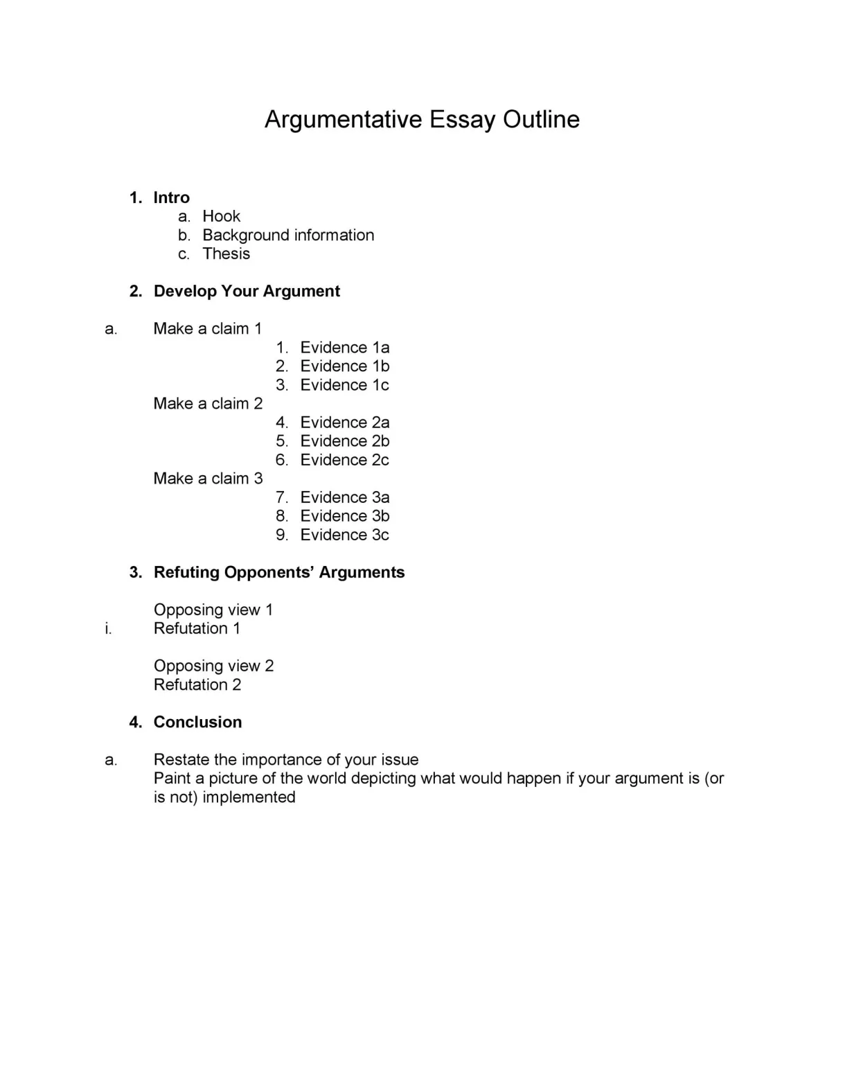 37 outstanding essay outline templates argumentative, narrative