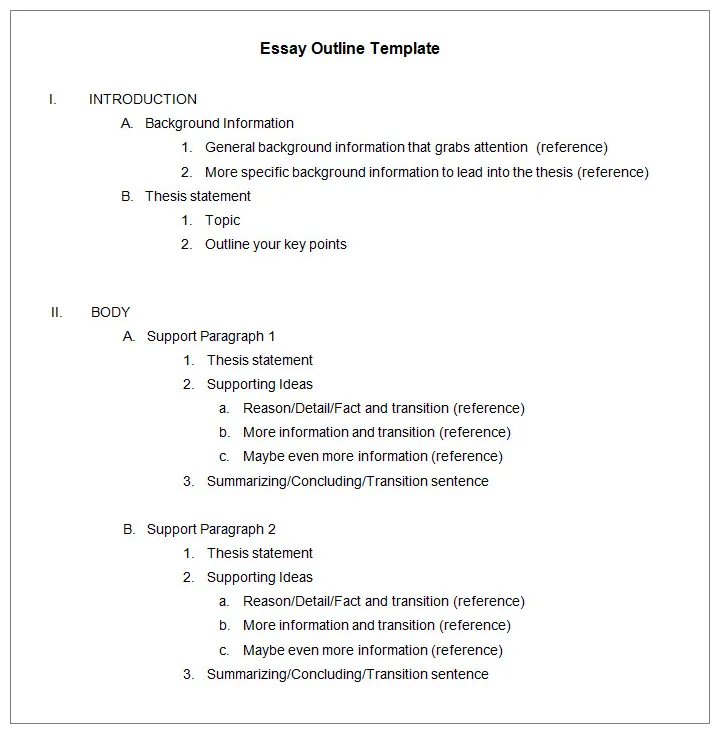 29+ outline templates pdf, doc