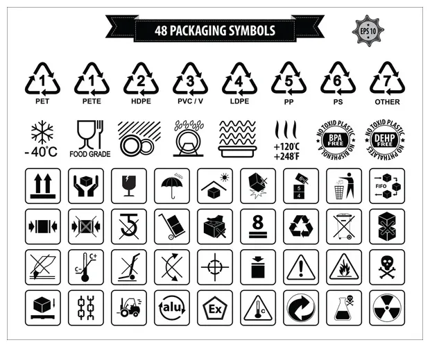 ᐈ packaging symbol stock vectors printable coloring page