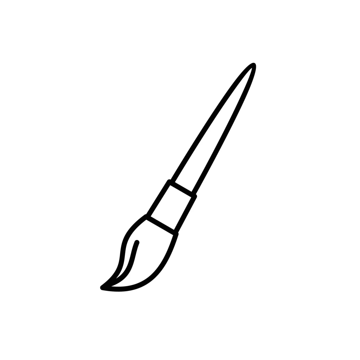 Paint Brush. Paint brush icons. Paint brush simple sign. Paint brush