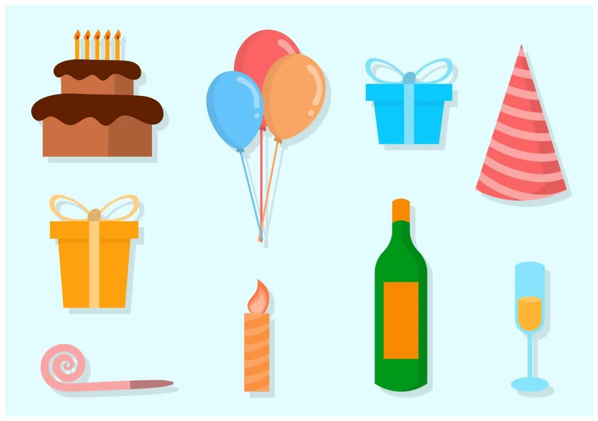 Free party vector icons 135574 vector art at vecteezy