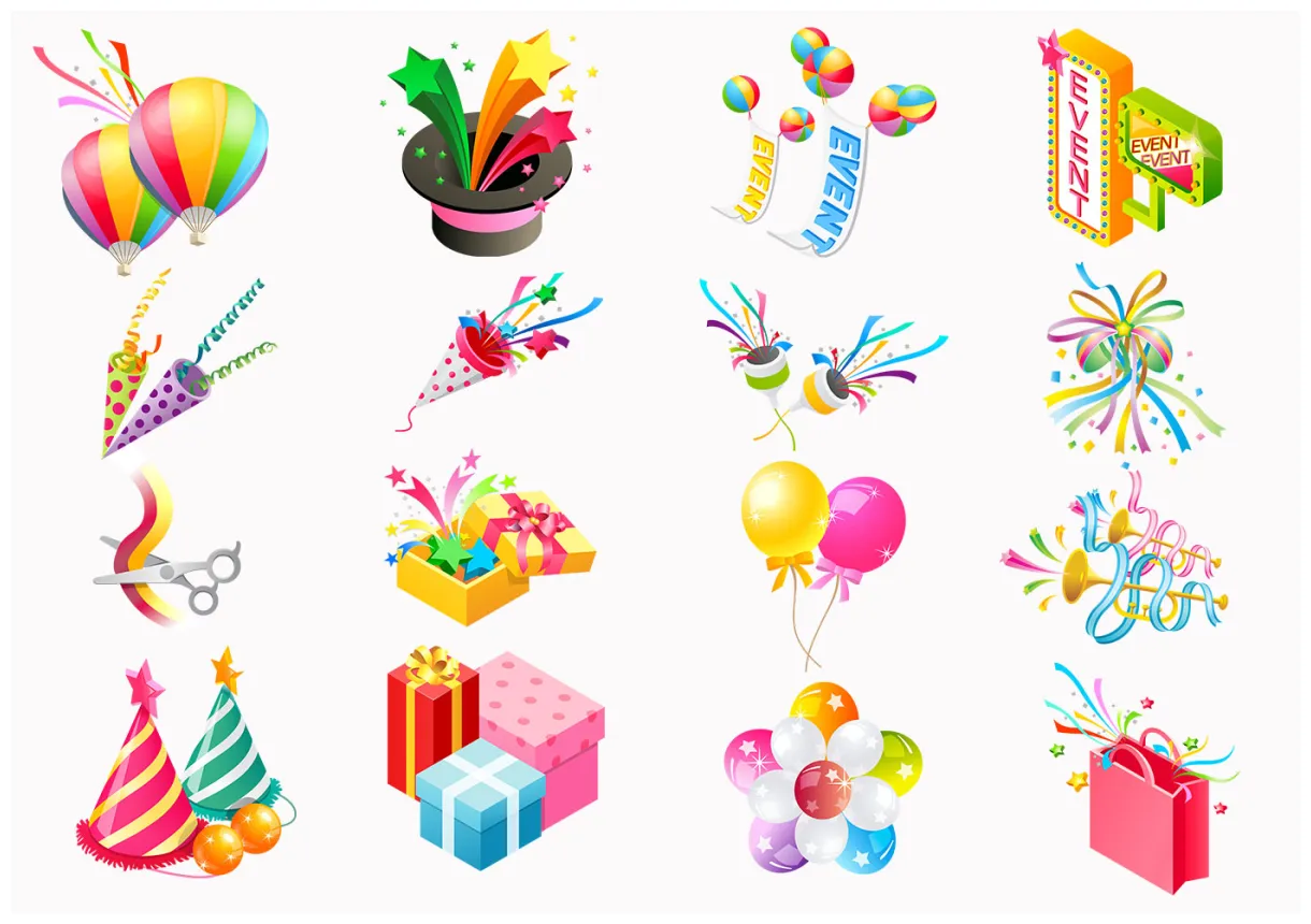 Party icon vector pack 42156 vector art at vecteezy