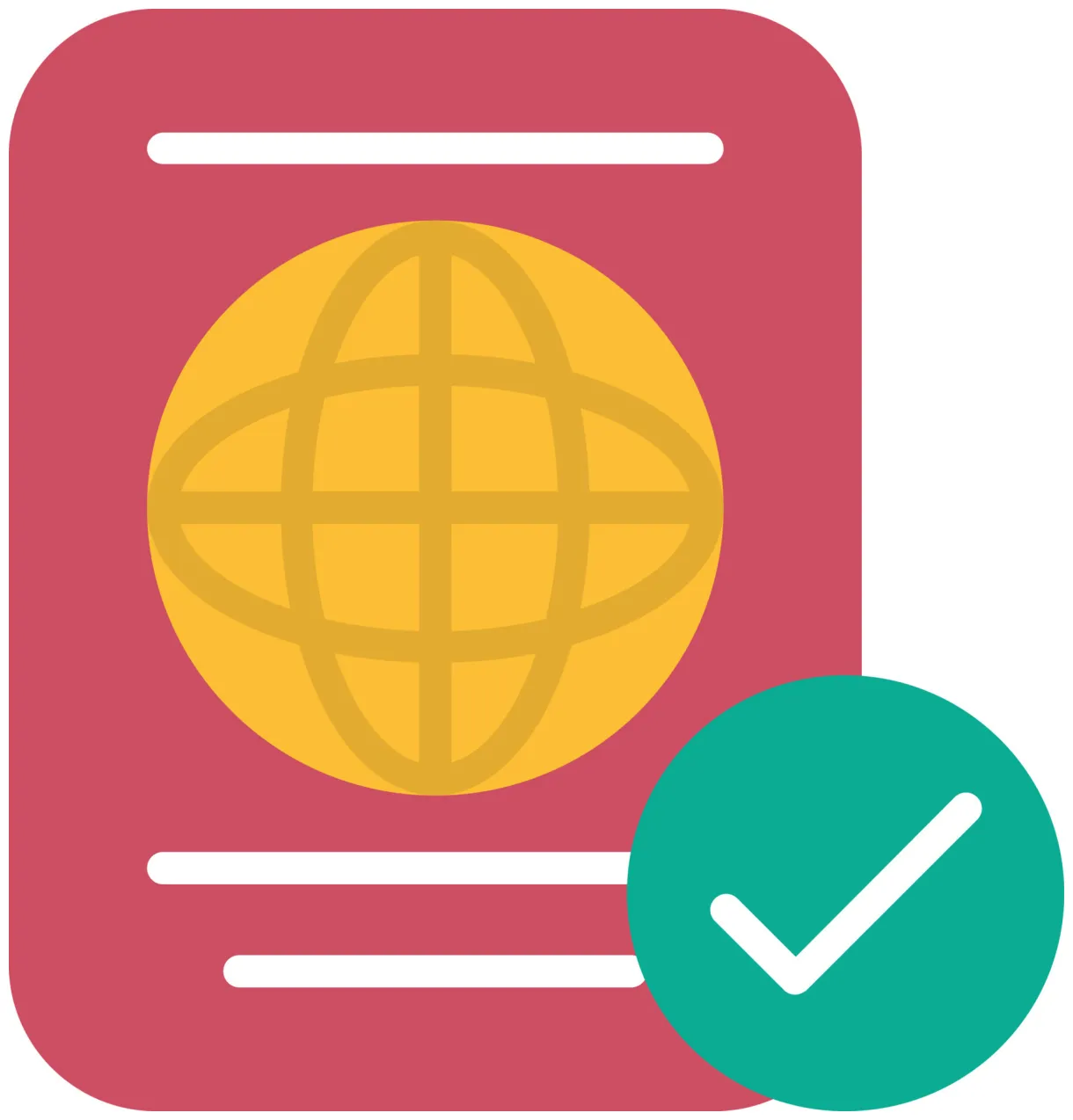 Passport flat icon 11383870 vector art at vecteezy