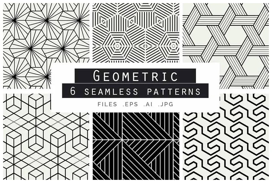 100+ Beautiful Geometric Patterns and Designs (Vector, SVG, PNG etc