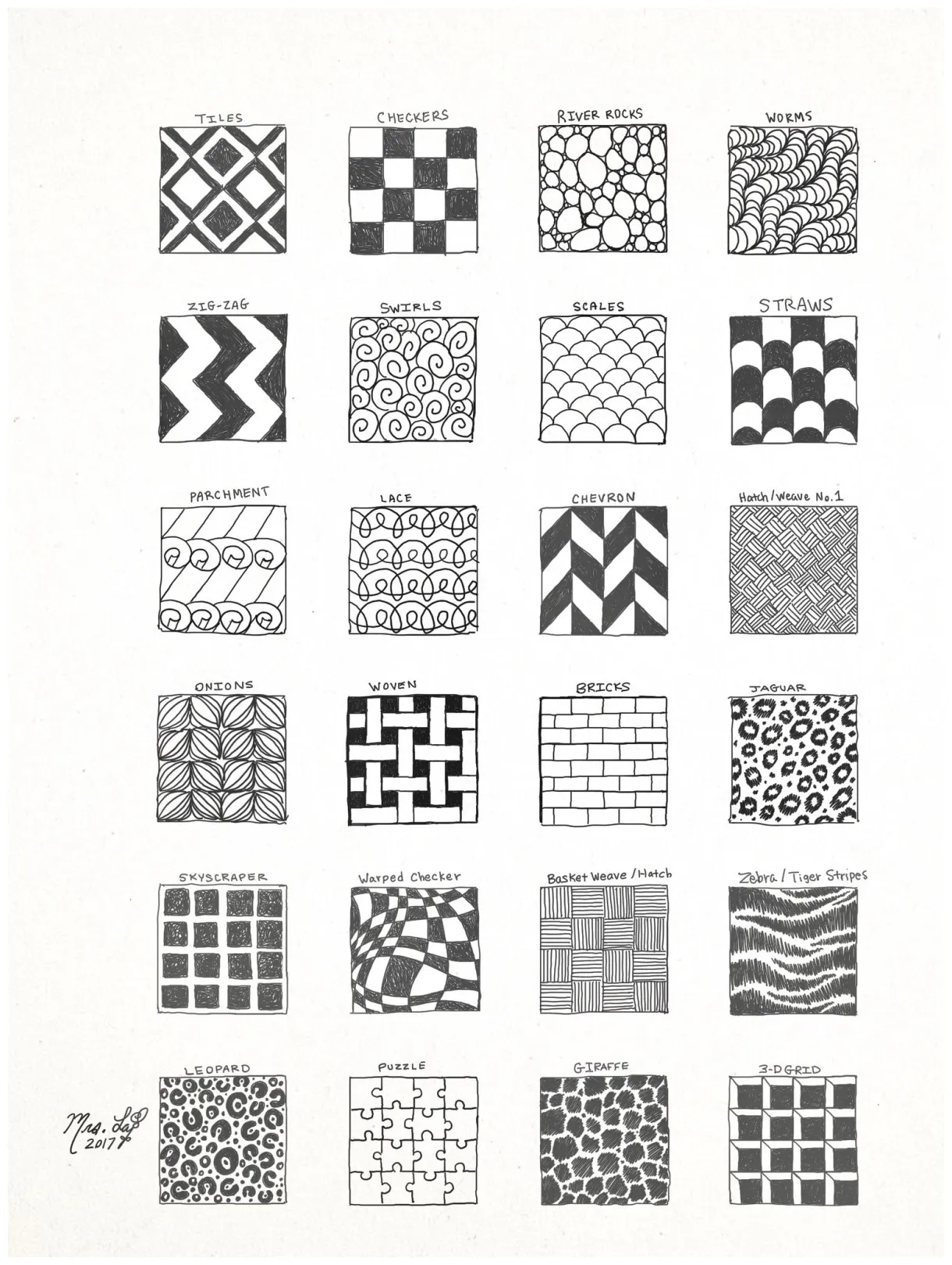 Pattern design drawing
