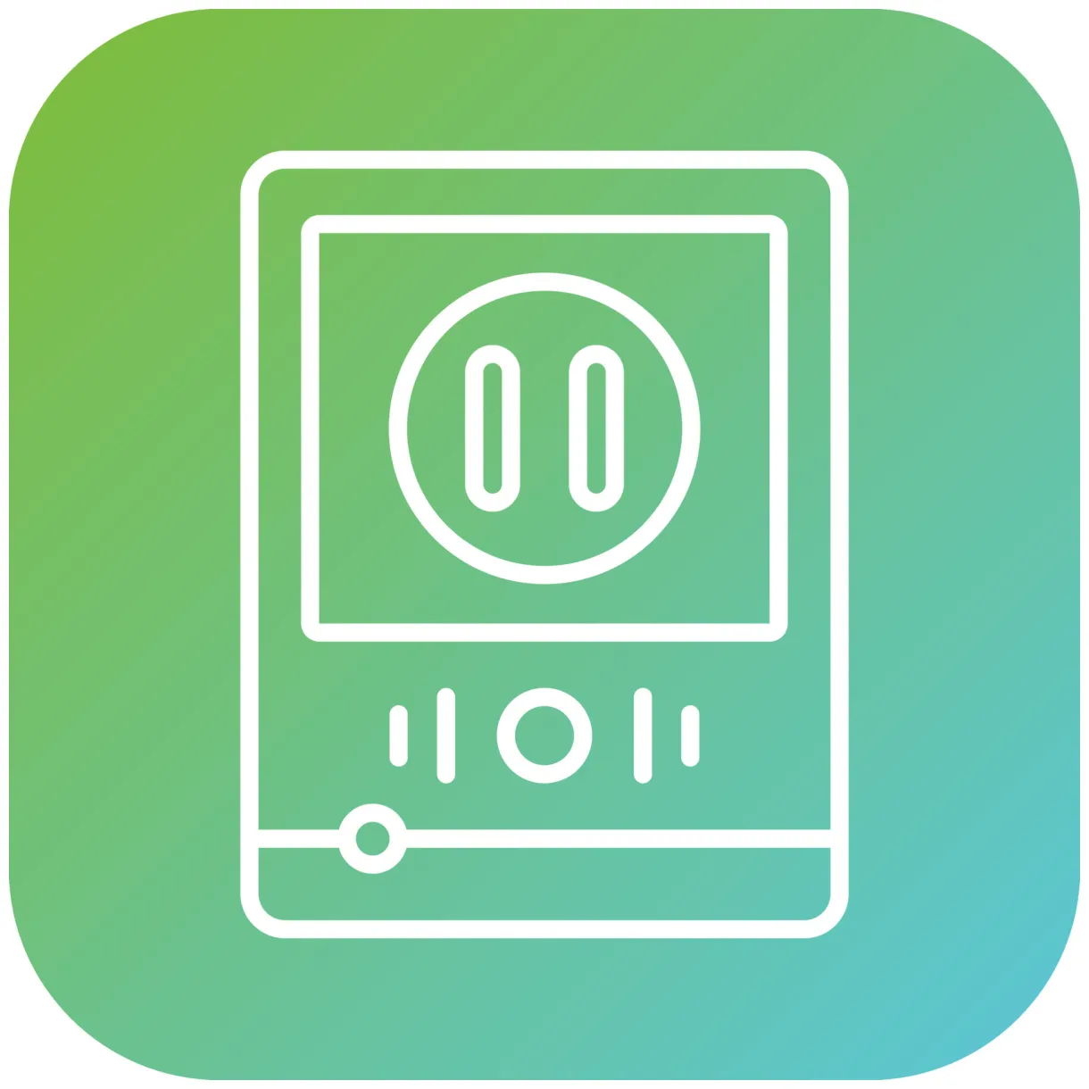 Pause button vector icon style 22295183 vector art at vecteezy