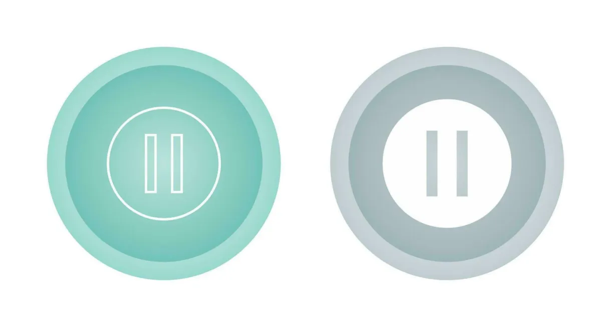 Pause vector icon 23652580 vector art at vecteezy