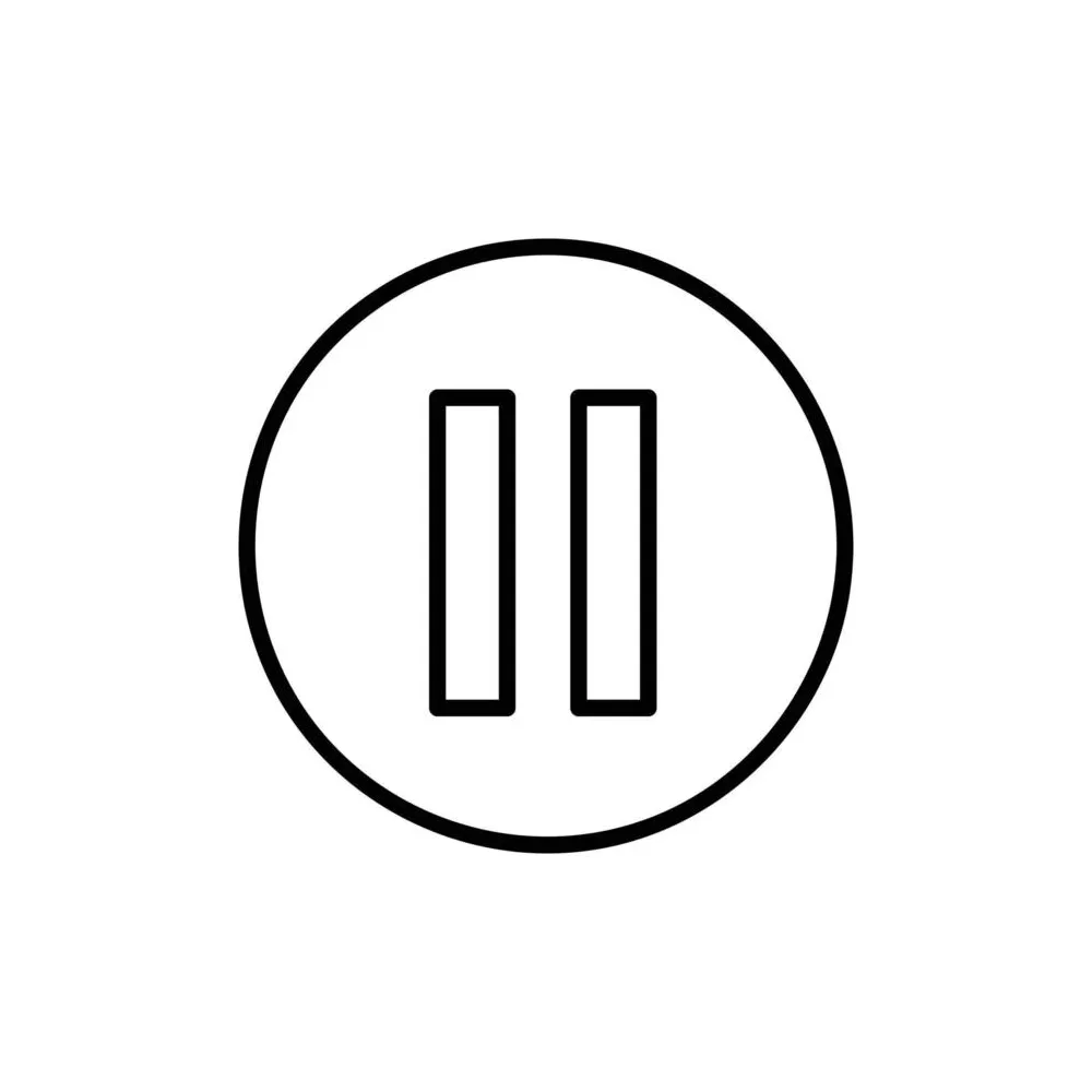 Pause vector icon 15570120 vector art at vecteezy