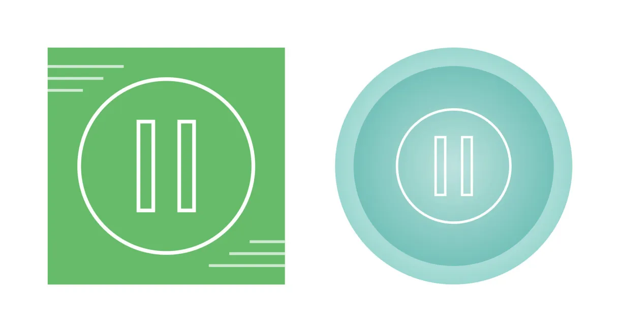 Pause vector icon 27343197 vector art at vecteezy