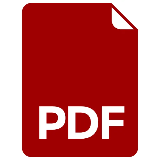 Icono rojo de pdf símbolo png