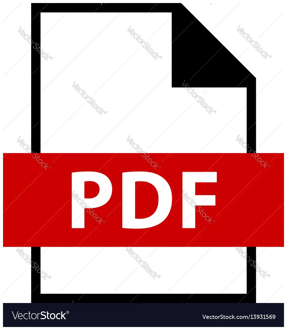 File name extension pdf type vector
