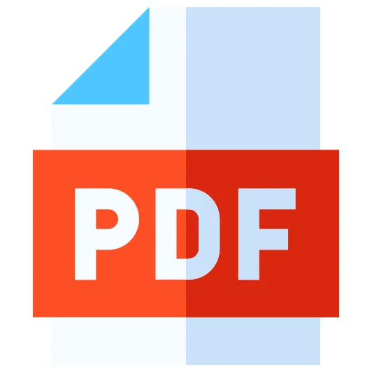 Pdf basic straight flat icon