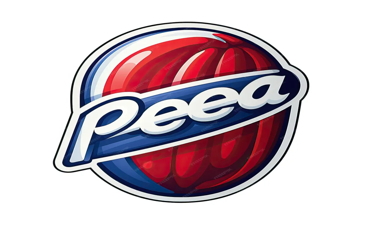Premium vector sticker vector logo pepsi vector white isola