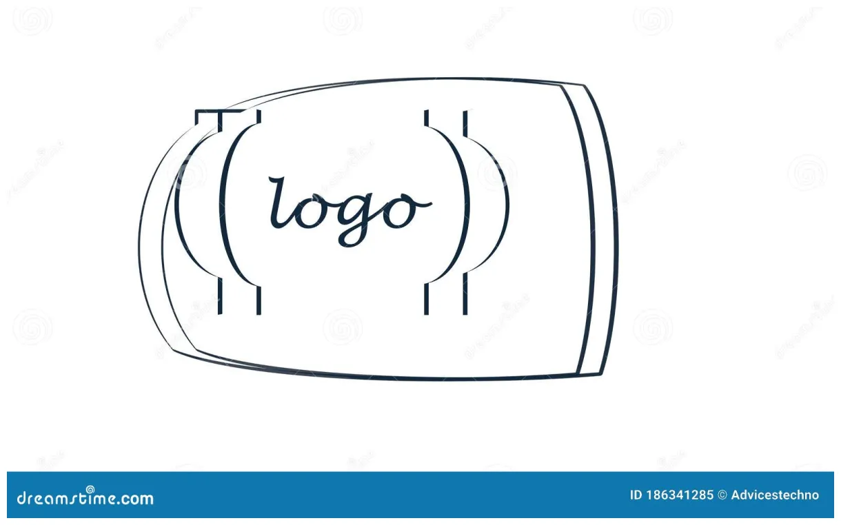 Logo per personal use and commercial stock illustration of