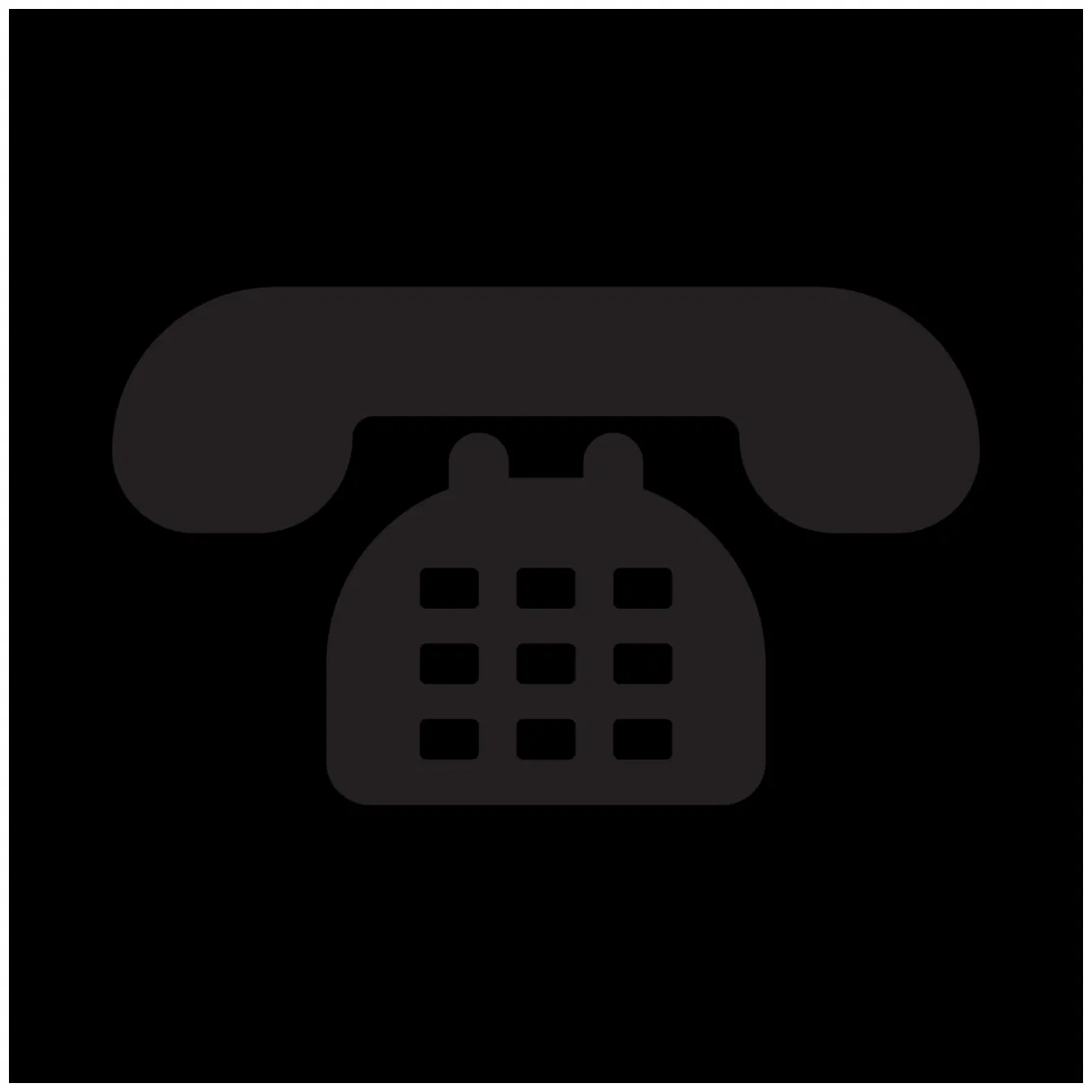 telephone and mobile phone icon, calling icon transparent background