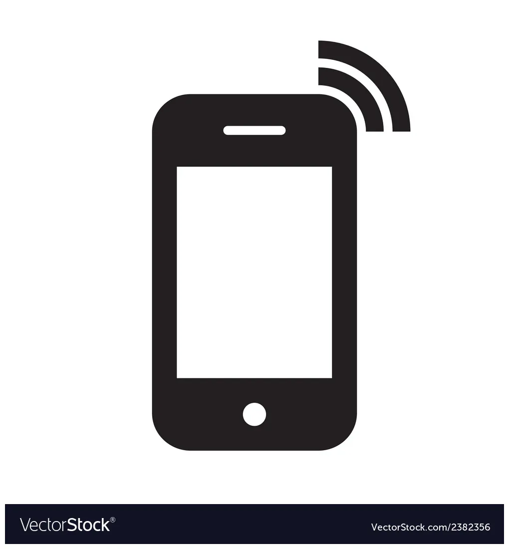 Mobile phone icon vector vectorstock