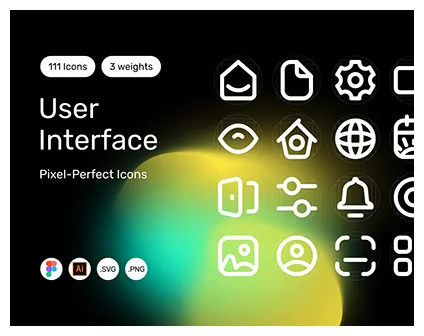 Pixel-perfect icons on behance