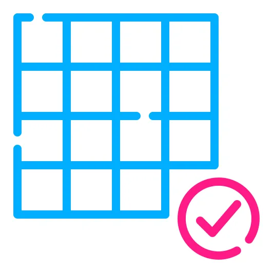 Pixel perfect generic color outline icon