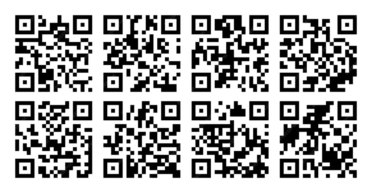 Premium vector vector qr code