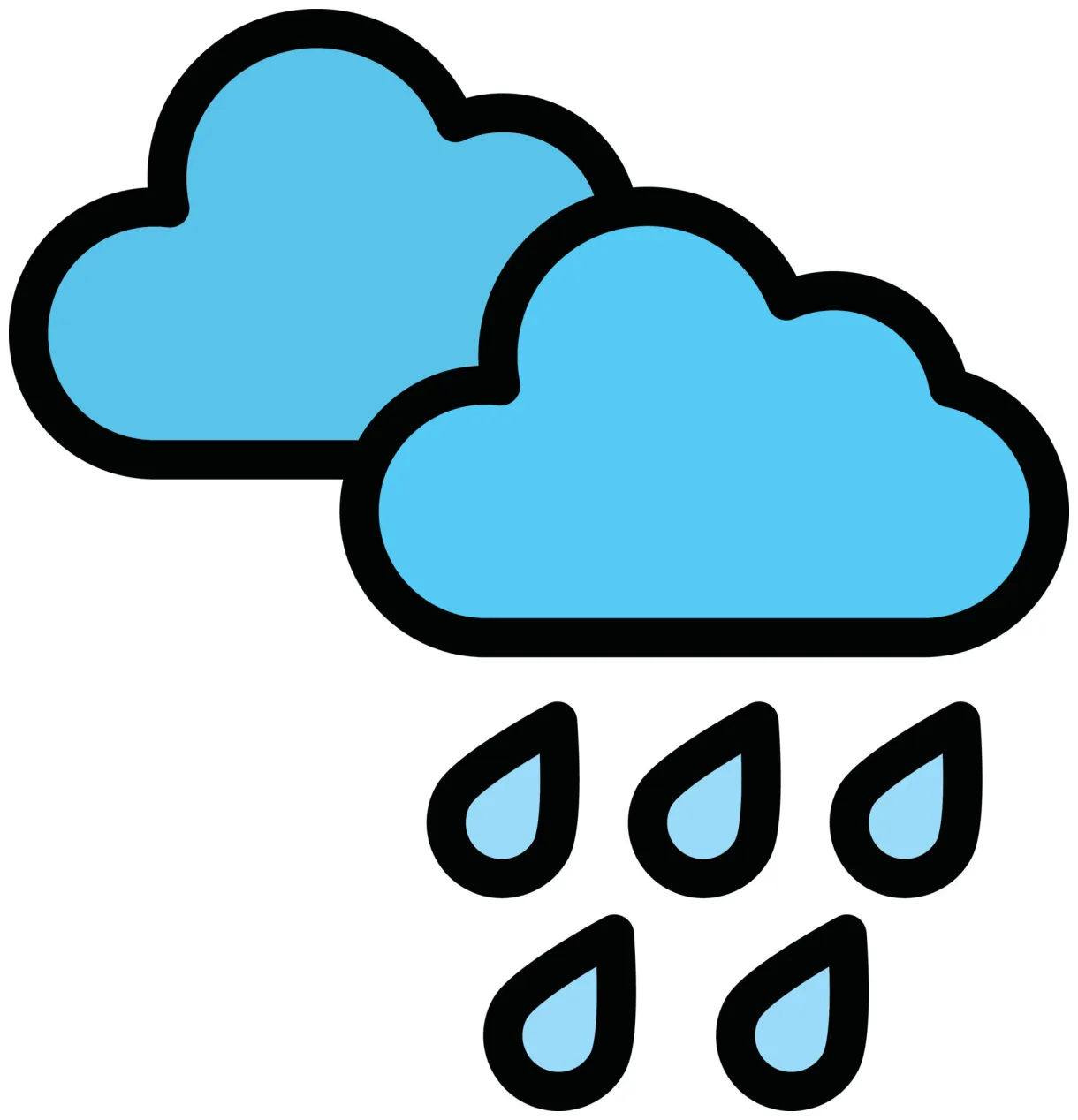 Rain vector icon 21717913 vector art at vecteezy