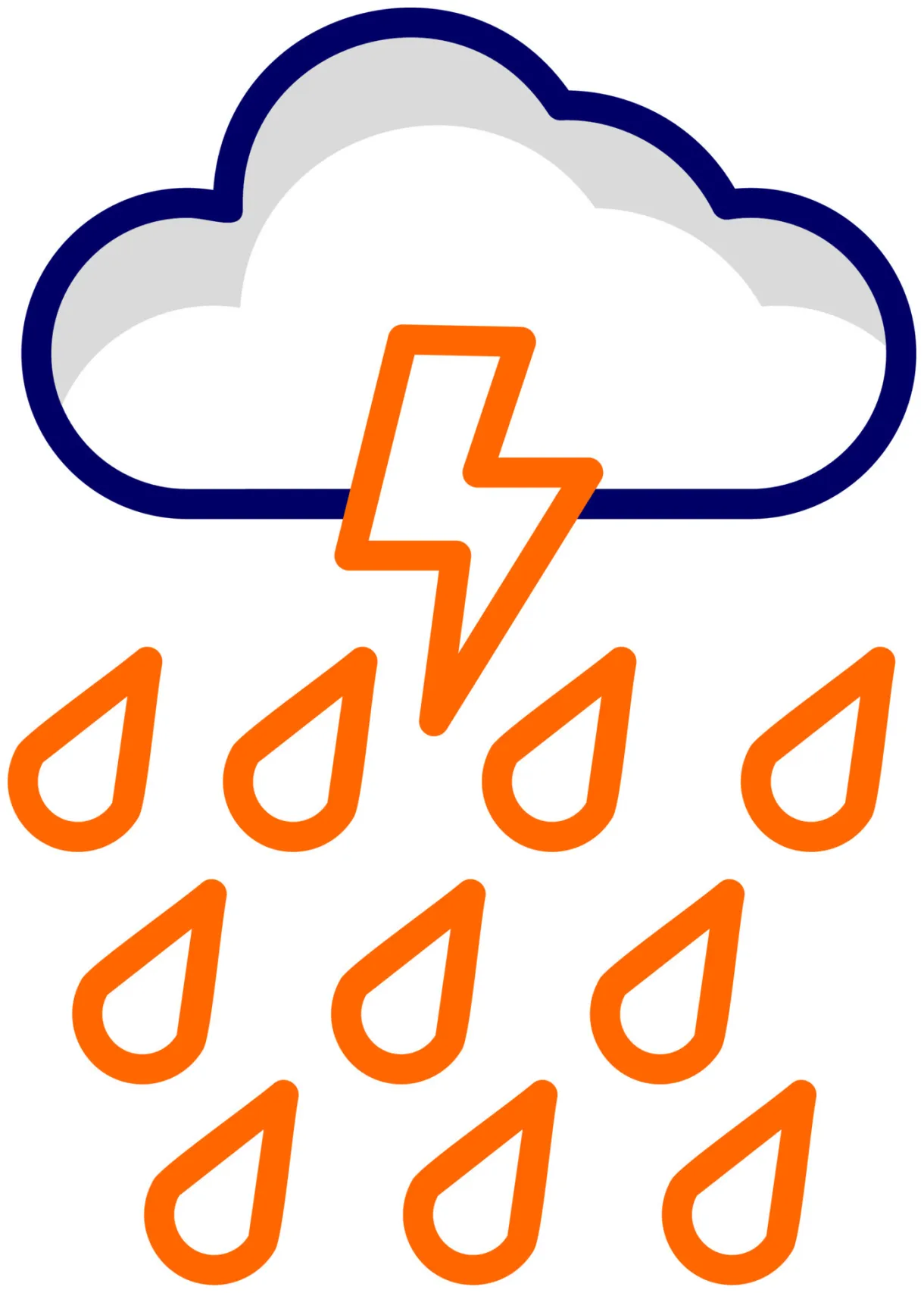 Rain vector icon 20296639 vector art at vecteezy