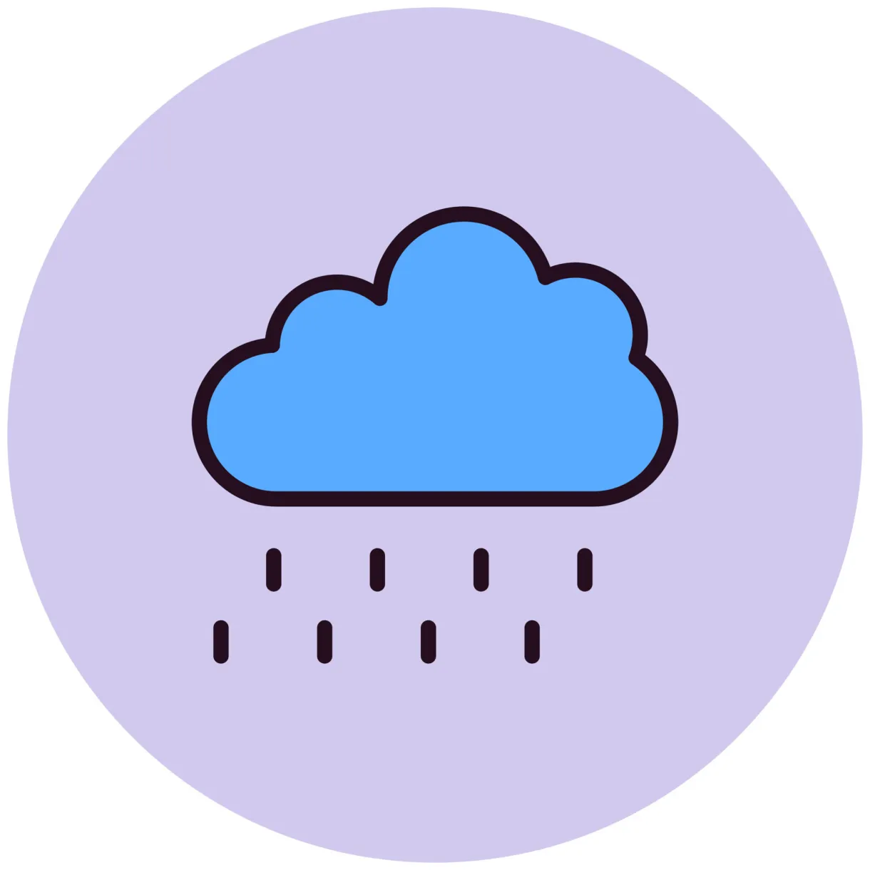 Rain vector icon 20459071 vector art at vecteezy