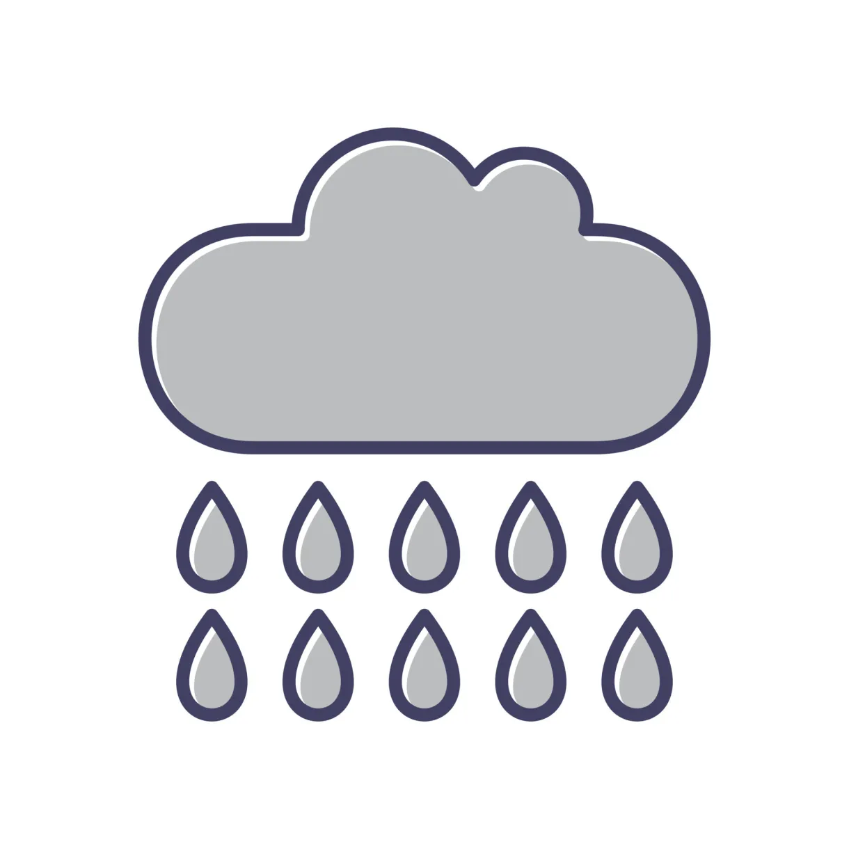 Rain vector icon 16738481 vector art at vecteezy printable coloring page