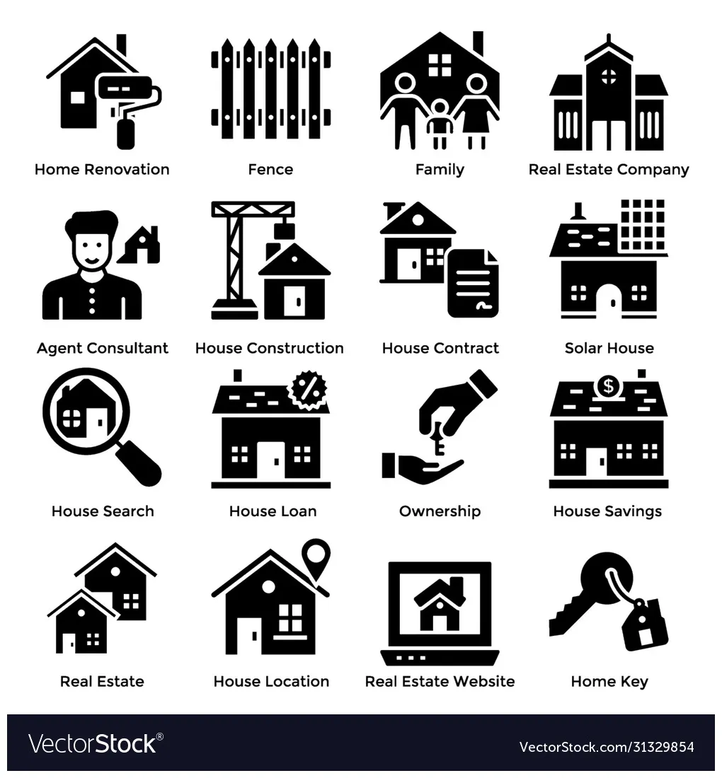 Real estate icons