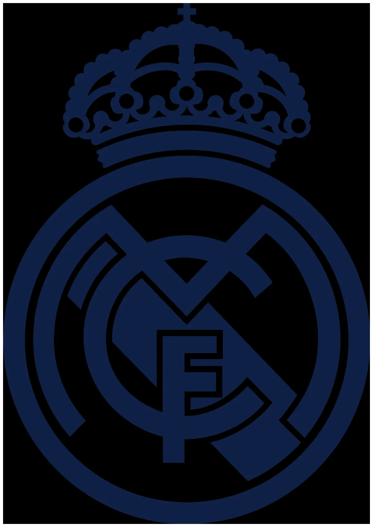 Real Madrid blue logo in PNG SVG Vector format - Free Download