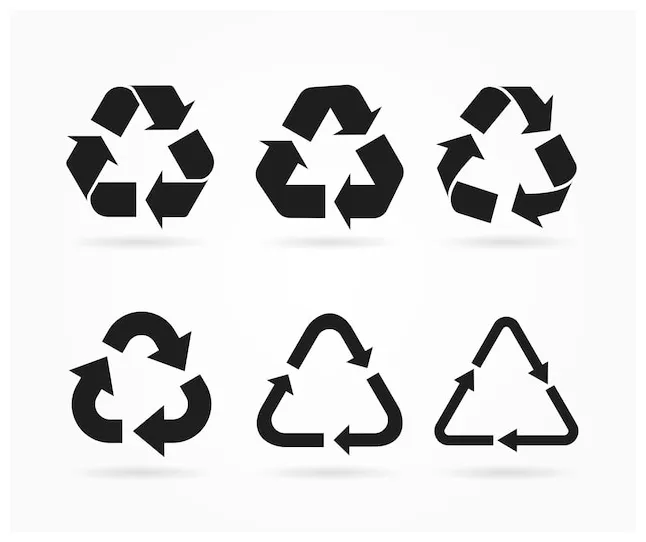 Premium vector . recycle recycling symbol
