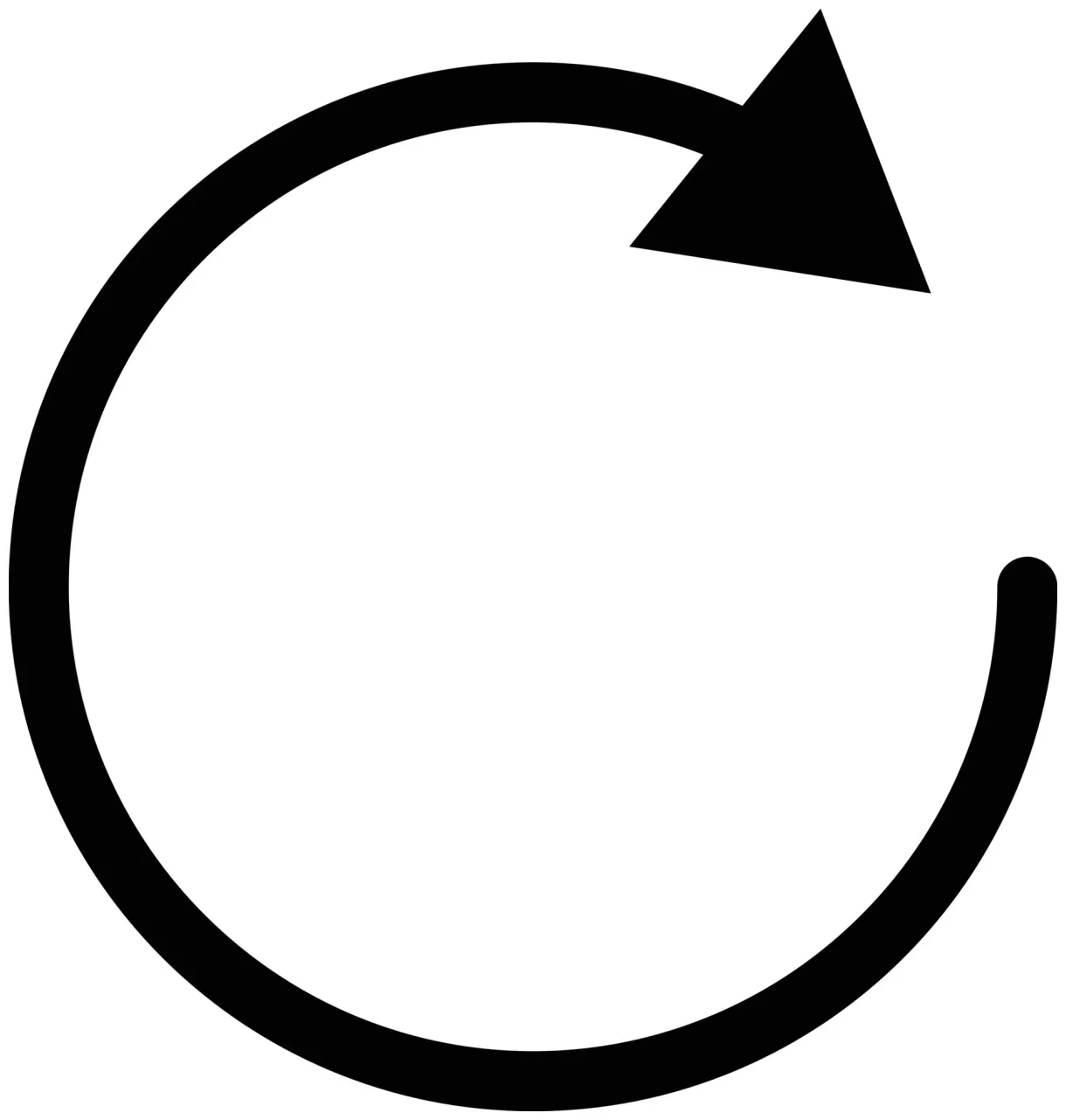 Reload icon vector. rotation icon symbol